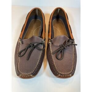 Size 11 LL Bean Bison Slippers Double Sole Leather Lined